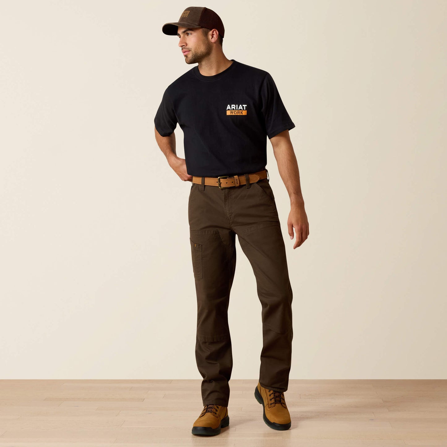 Ariat Men Rebar M4 Low Rise DuraStretch Made Tough Double Front Stackable Straight Leg Pant