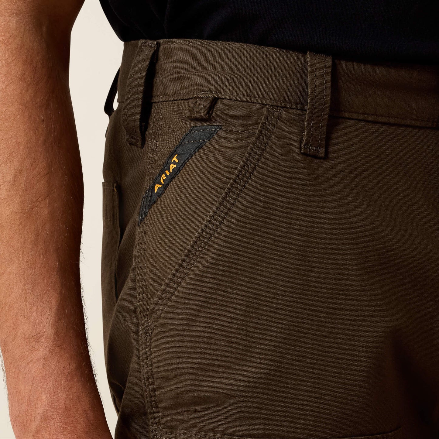Ariat Men Rebar M4 Low Rise DuraStretch Made Tough Double Front Stackable Straight Leg Pant