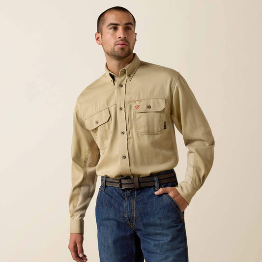 Ariat Men FR Solid Vent Work Shirt