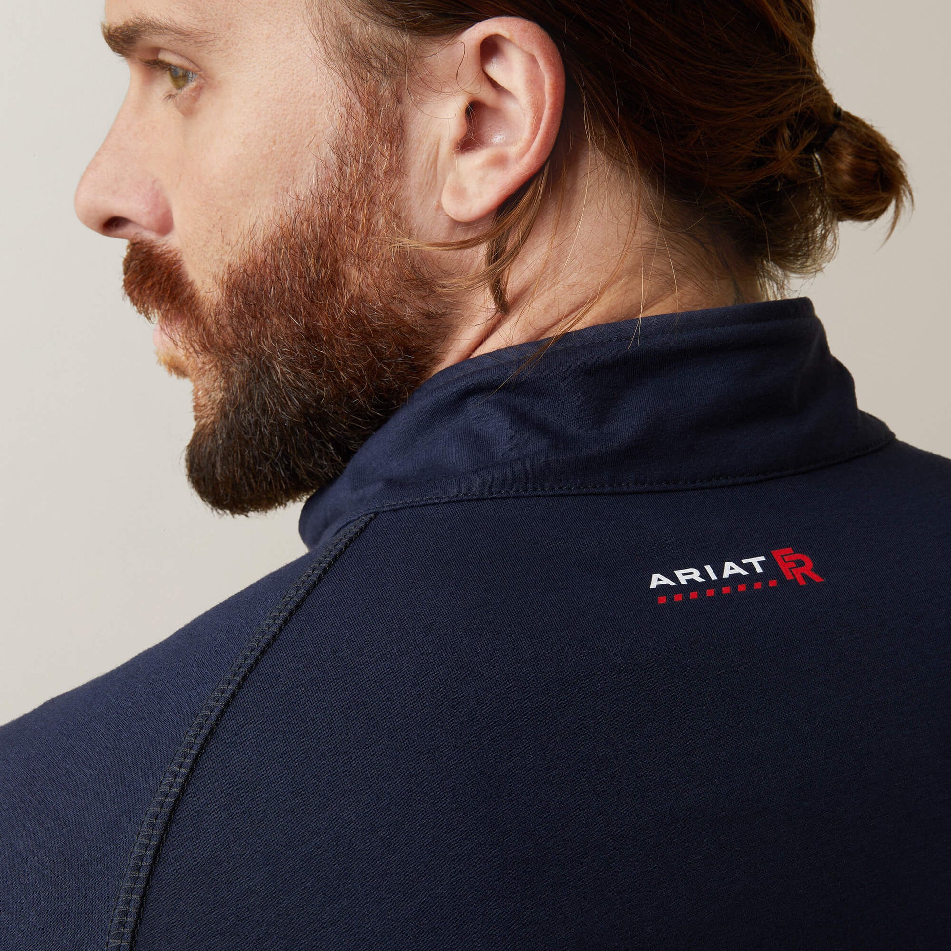 Ariat Men FR Combat Stretch Patriot 1/4 Zip Work Shirt
