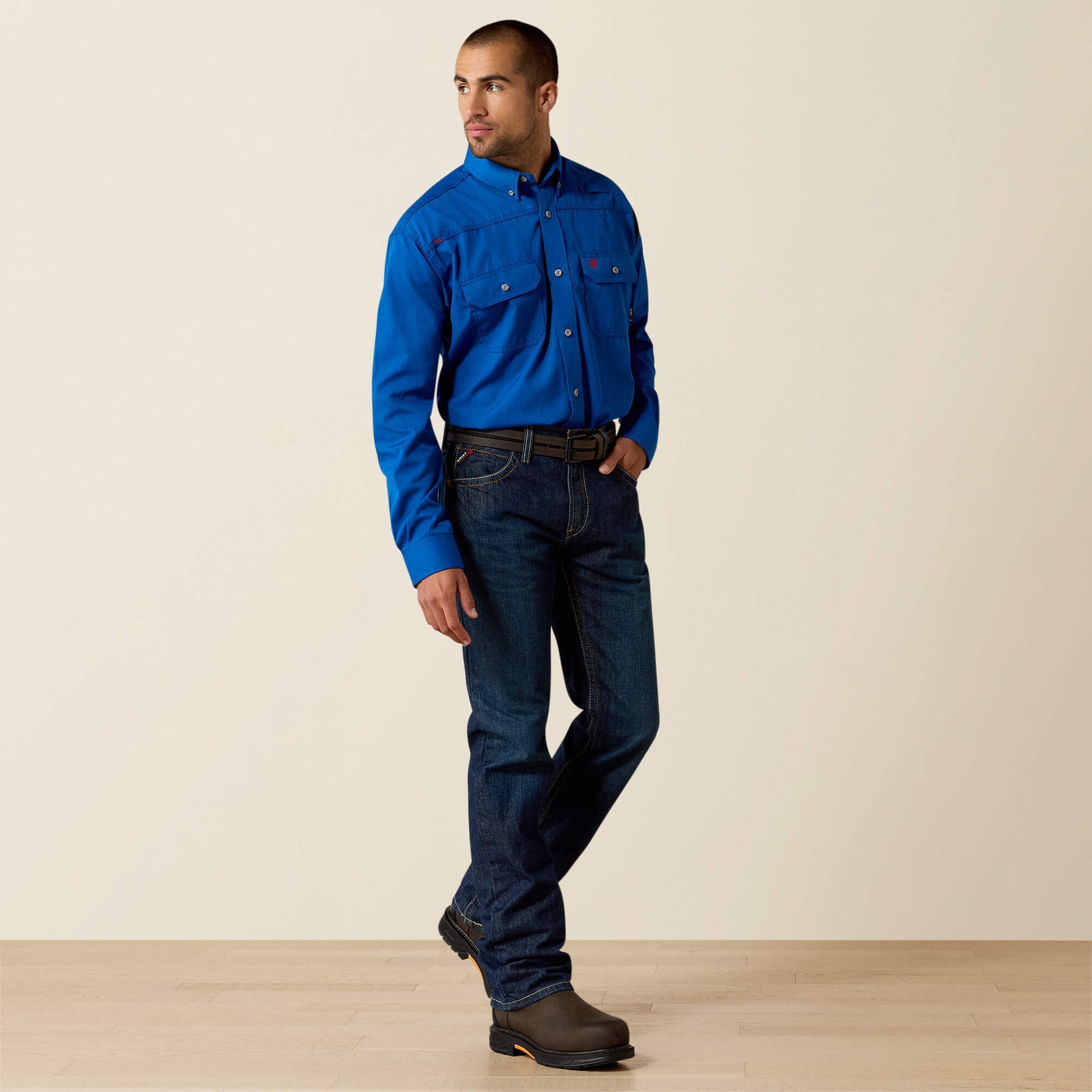 Ariat Men FR M5 Straight Basic Stackable Straight Leg Jean