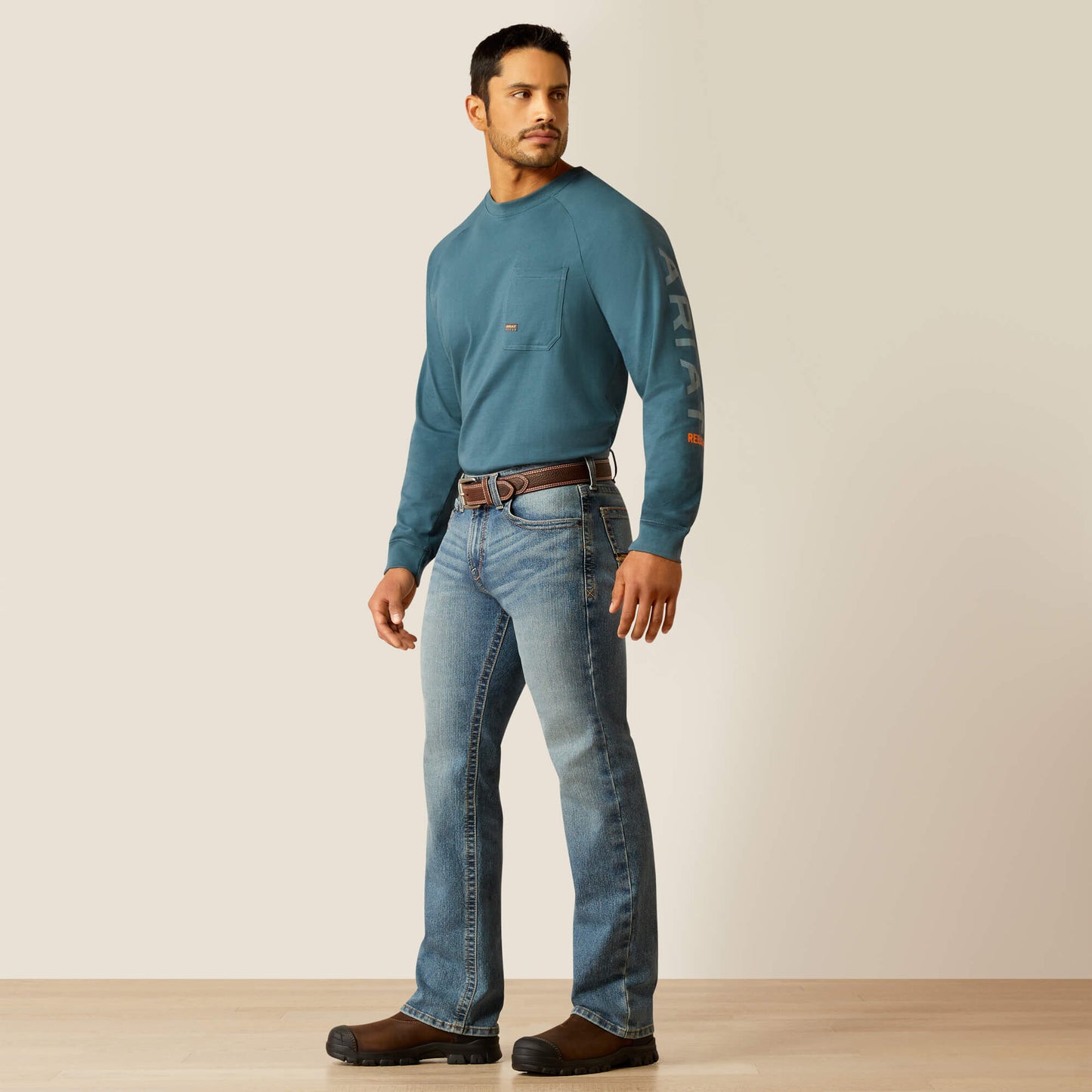 Ariat Men Rebar M7 Slim Rail Straight Jean