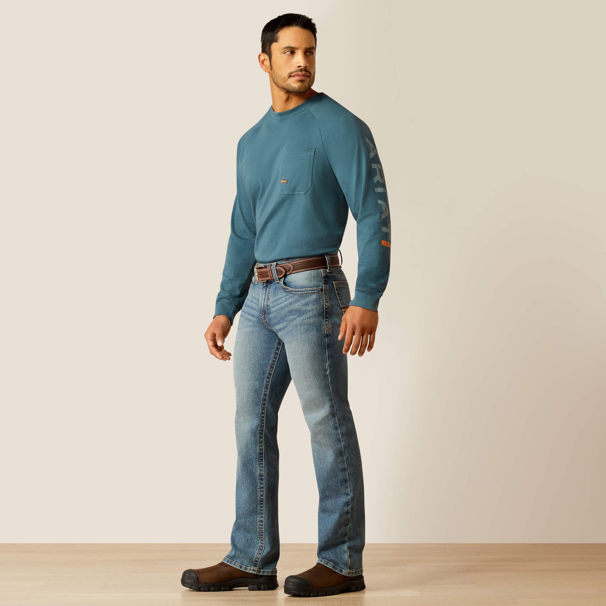 Ariat Men Rebar M7 Slim Rail Straight Jean