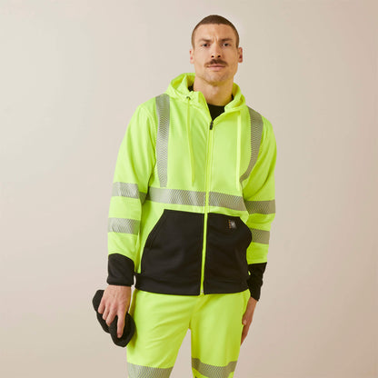 Ariat Men Rebar WorkTek Hi-Vis Full Zip Hoodie