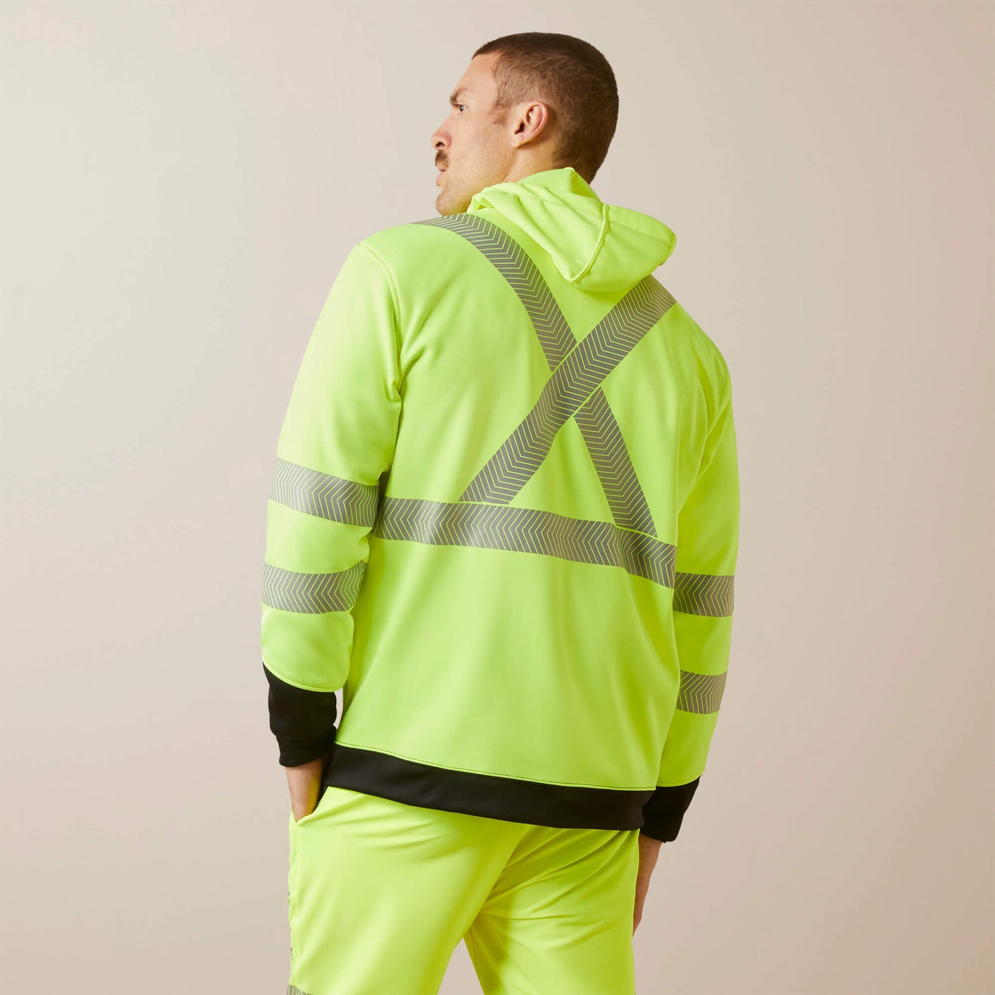 Ariat Men Rebar WorkTek Hi-Vis Full Zip Hoodie
