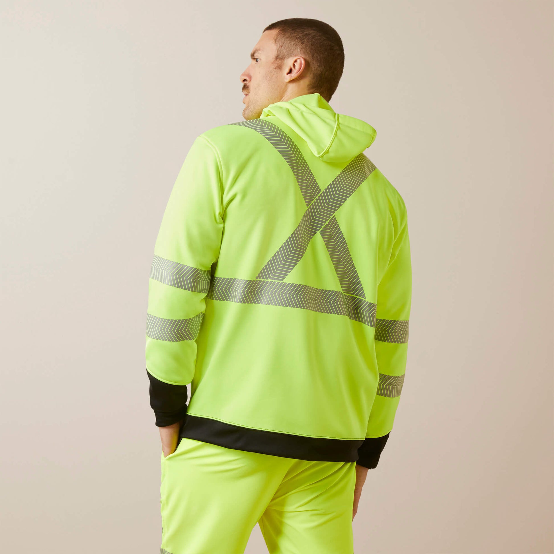 Ariat Men Rebar WorkTek Hi-Vis Full Zip Hoodie