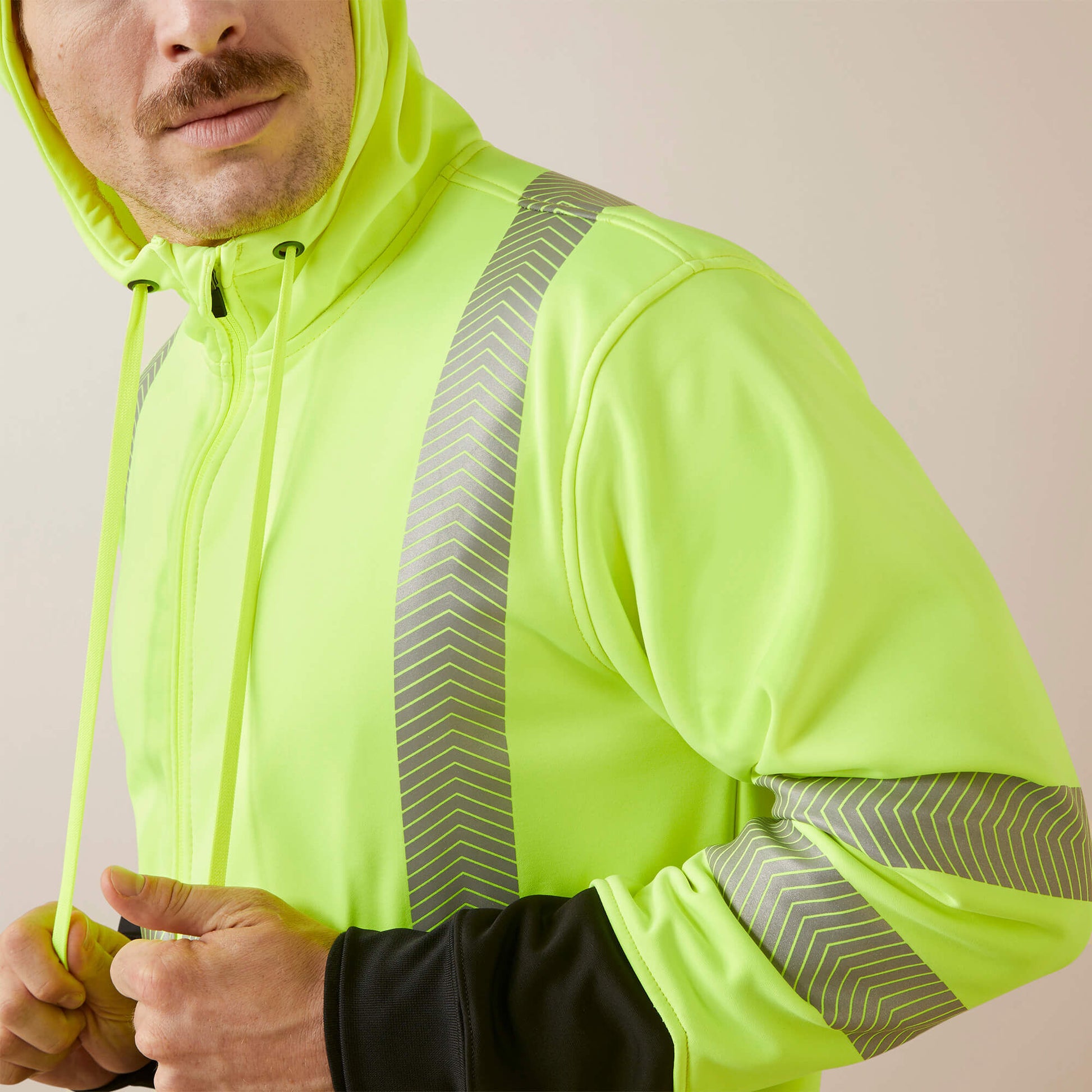Ariat Men Rebar WorkTek Hi-Vis Full Zip Hoodie