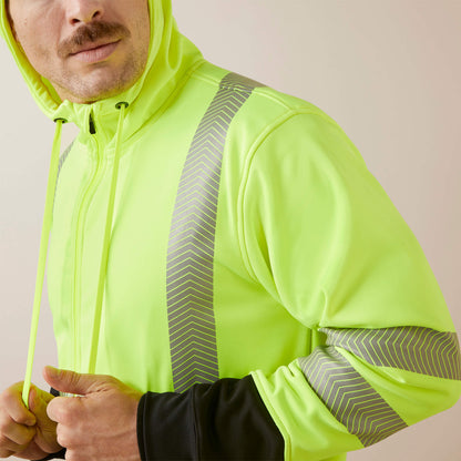Ariat Men Rebar WorkTek Hi-Vis Full Zip Hoodie