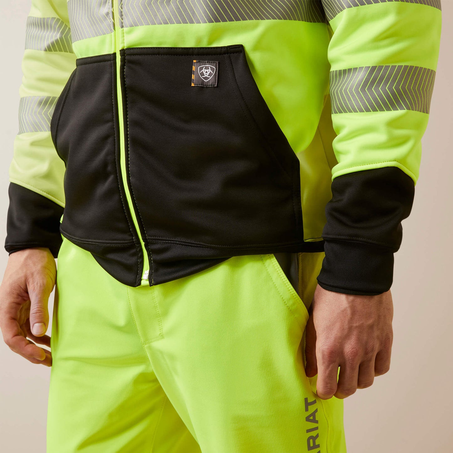 Ariat Men Rebar WorkTek Hi-Vis Full Zip Hoodie