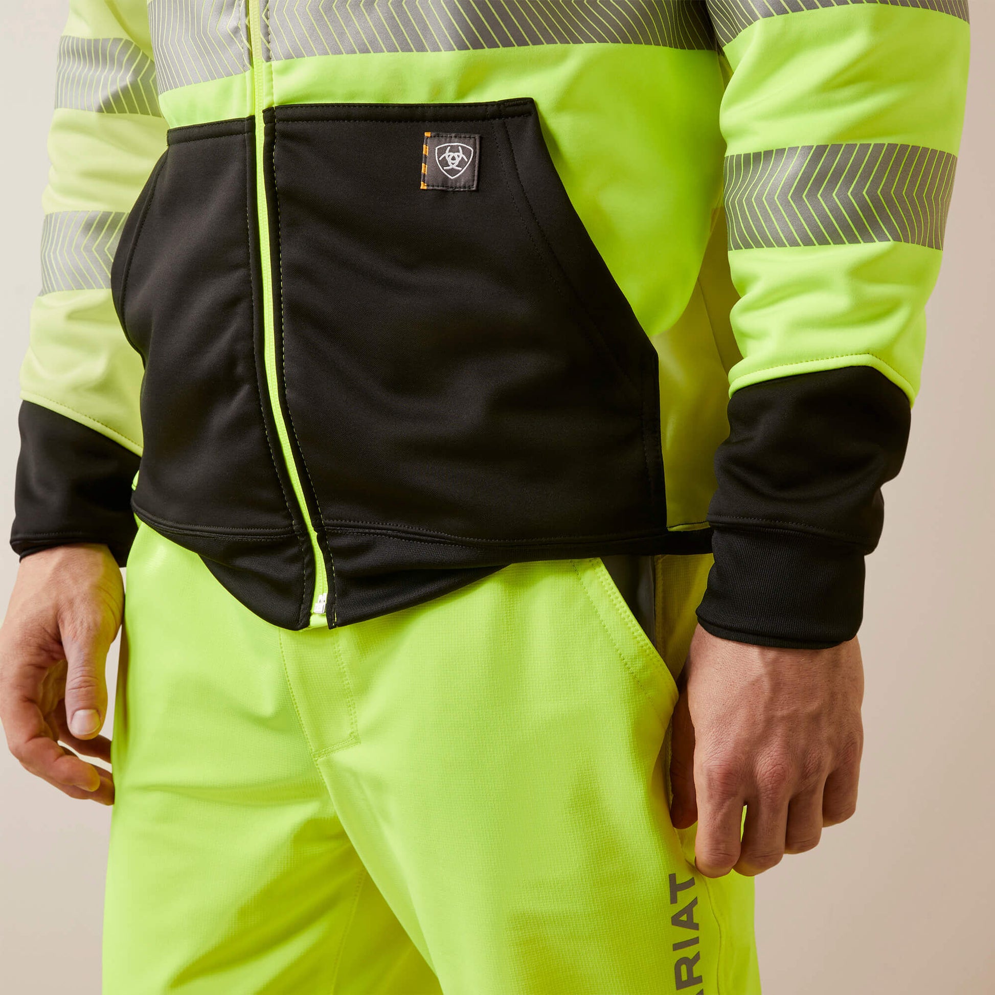 Ariat Men Rebar WorkTek Hi-Vis Full Zip Hoodie