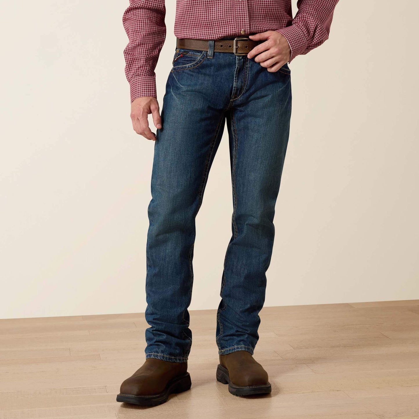 Ariat Men FR M5 Straight Basic Stackable Straight Leg Jean