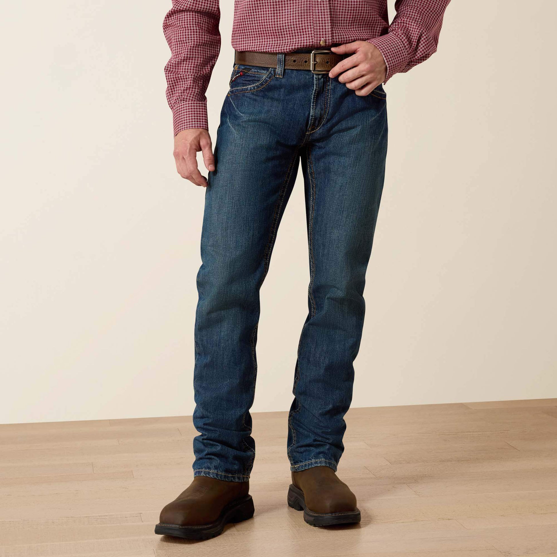 Ariat Men FR M5 Straight Basic Stackable Straight Leg Jean