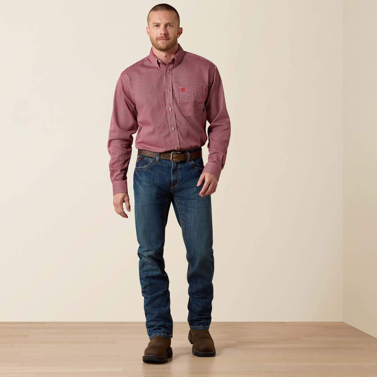 Ariat Men FR M5 Straight Basic Stackable Straight Leg Jean