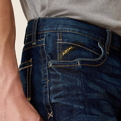 Ariat Men Rebar M4 Low Rise DuraStretch Edge Boot Cut Jean