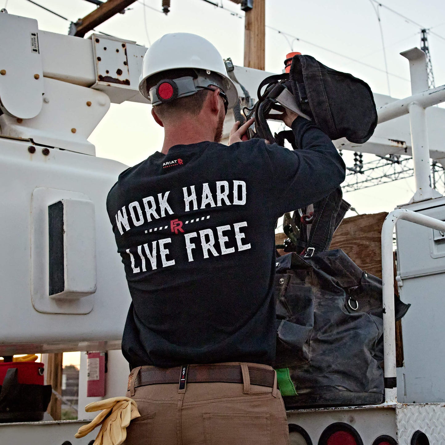 Ariat Men FR Work Hard Live Free T-Shirt