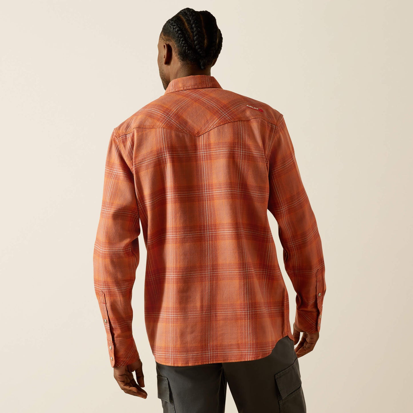 Ariat Men FR Wayne Retro Fit Snap Work Shirt
