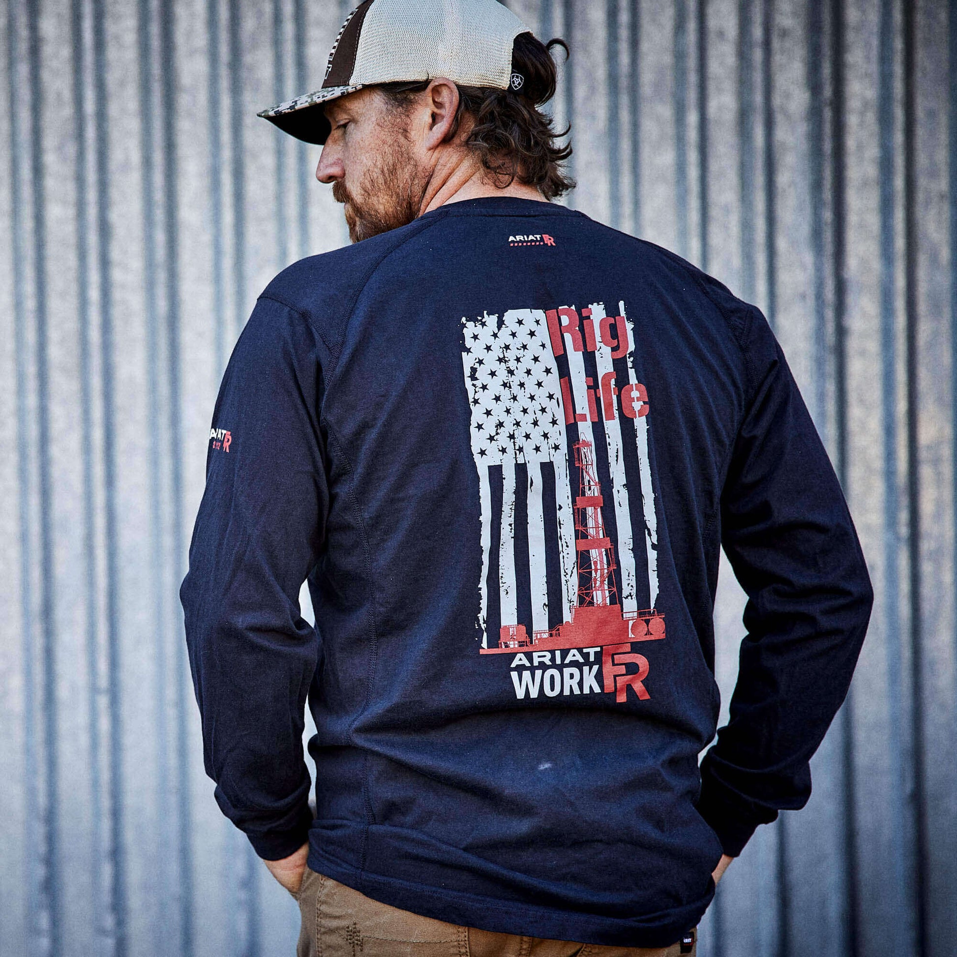 Ariat Men FR Air Rig Life Graphic T-Shirt