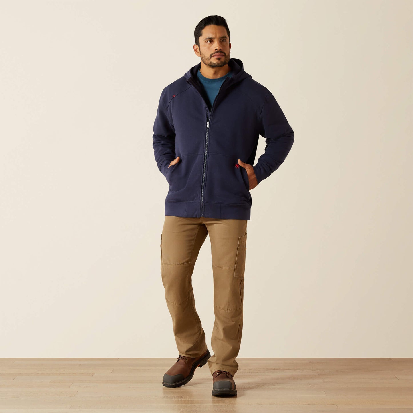 Ariat Men FR DuraStretch Heavyweight Fleece Full Zip Hoodie