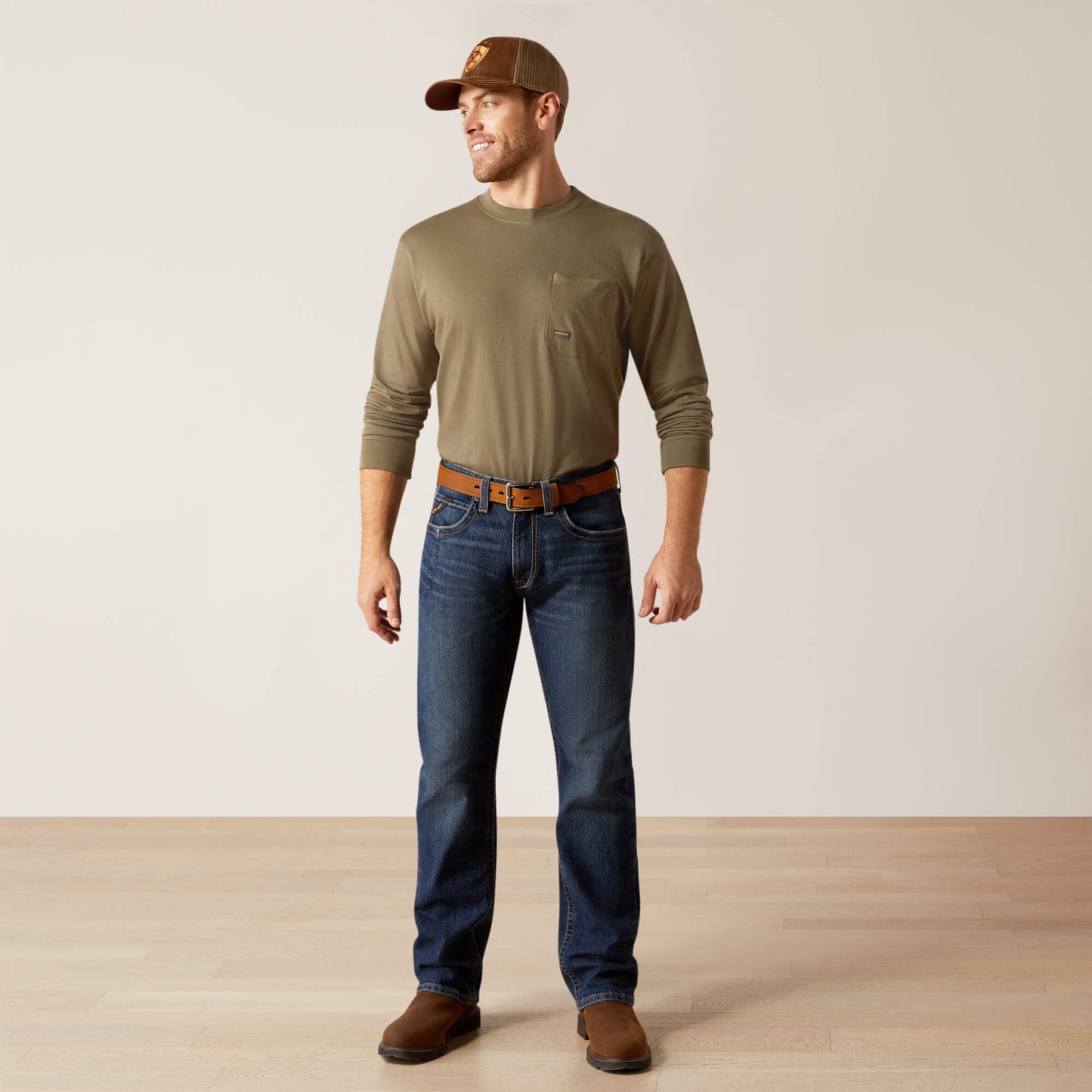 Ariat Men Rebar M5 Straight Rail Straight Jean
