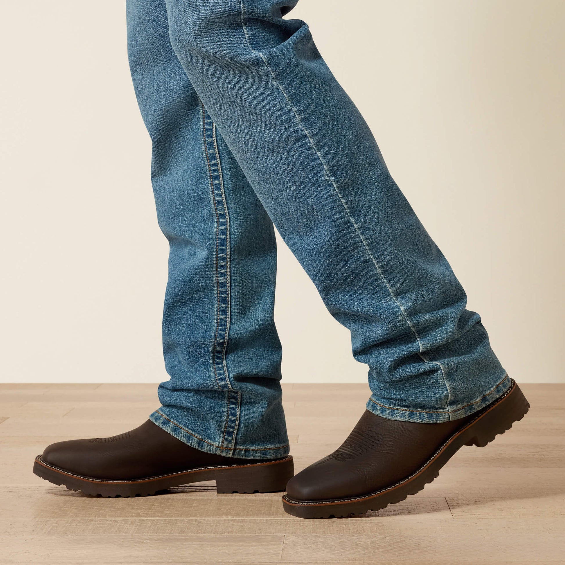 Ariat Men Rebar M4 Low Rise DuraStretch Edge Boot Cut Jean