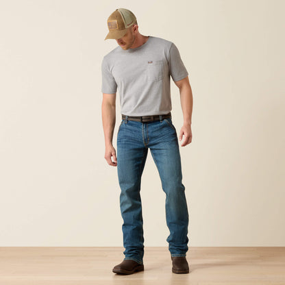 Ariat Men Rebar M4 Low Rise DuraStretch Workhorse Boot Cut Jean