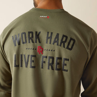 Ariat Men FR Work Hard Live Free T-Shirt
