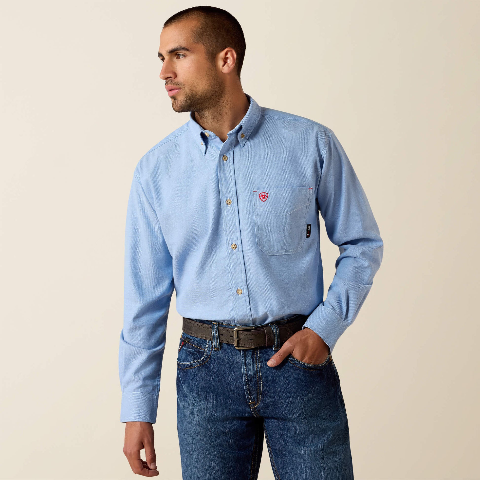 Ariat Men FR Solid Twill DuraStretch Work Shirt