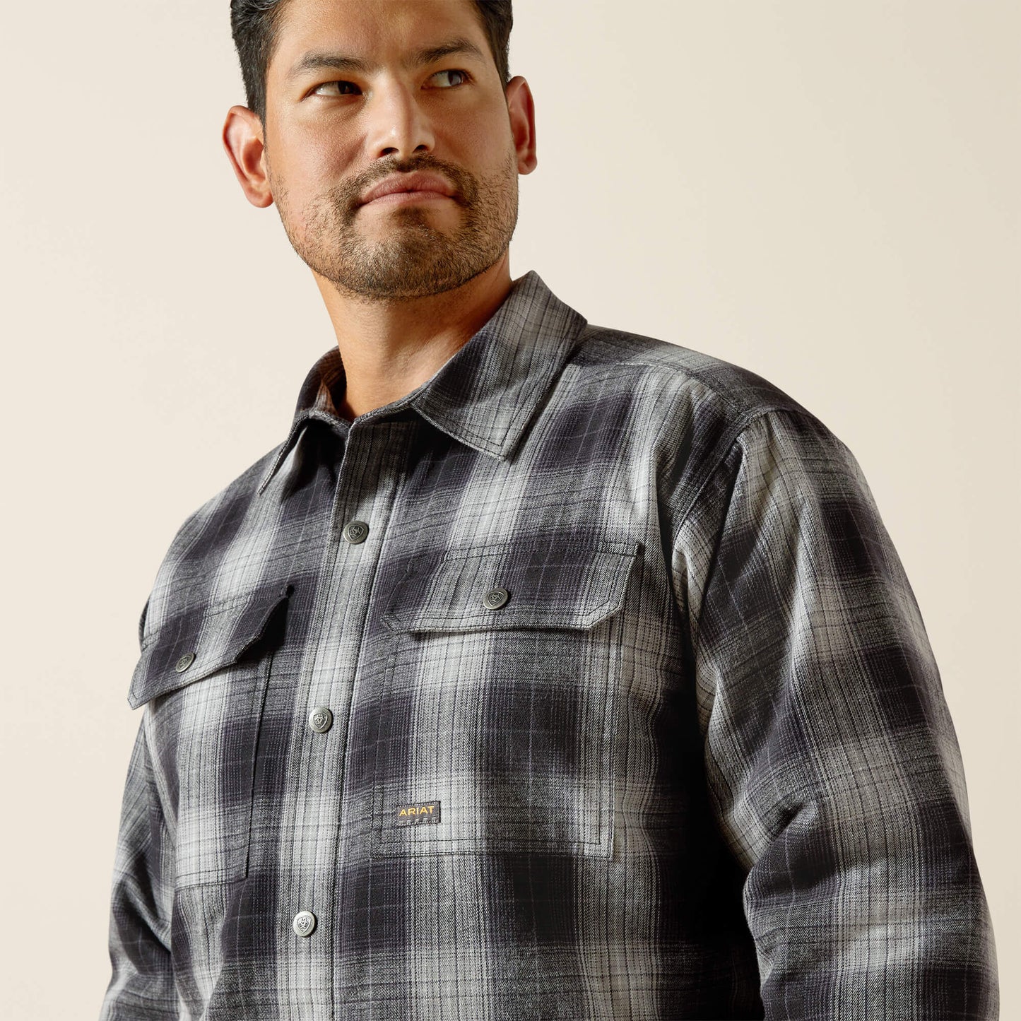 Ariat Men Rebar Flannel Insulated Shirt Jacket
