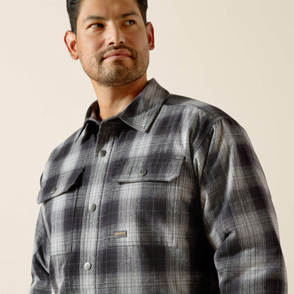 Ariat Men Rebar Flannel Insulated Shirt Jacket