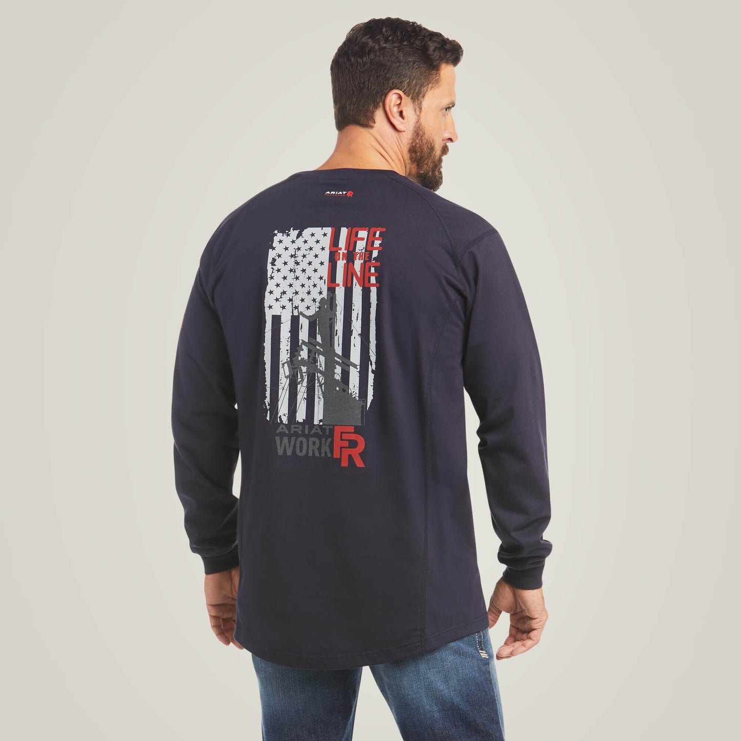 Ariat Men FR Air Life on the Line Graphic Top