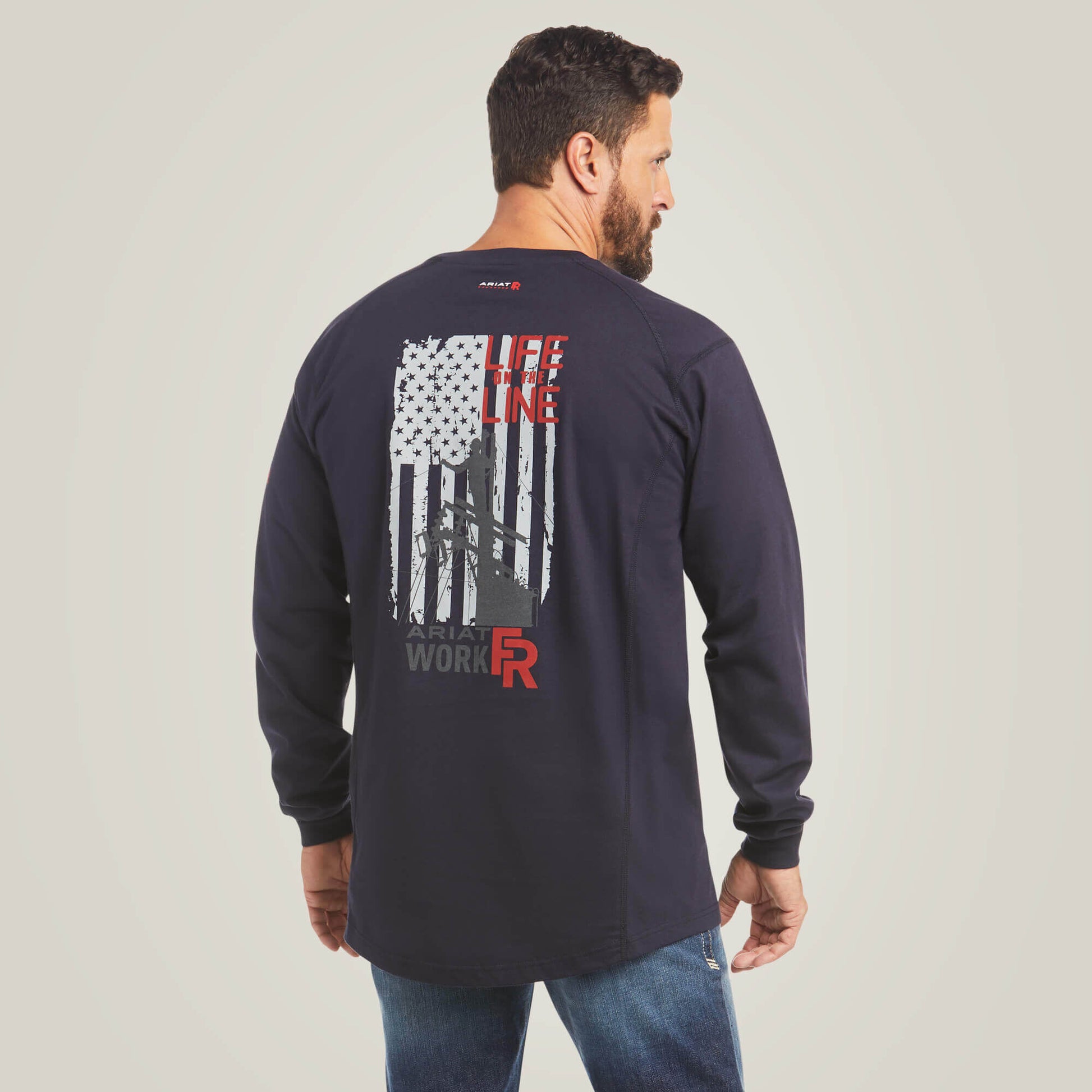 Ariat Men FR Air Life on the Line Graphic Top