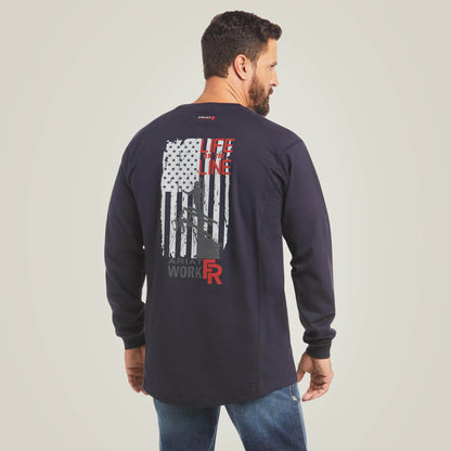 Ariat Men FR Air Life on the Line Graphic Top
