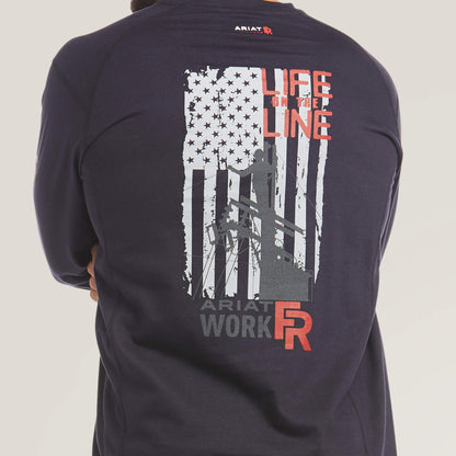 Ariat Men FR Air Life on the Line Graphic Top