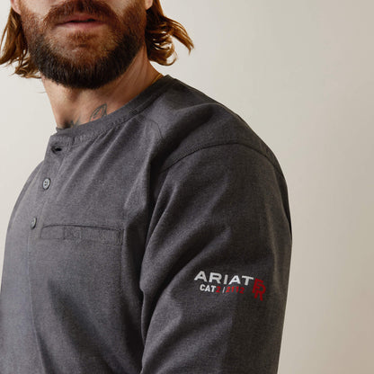 Ariat Men FR Air Refinery Row Graphic Henley Top