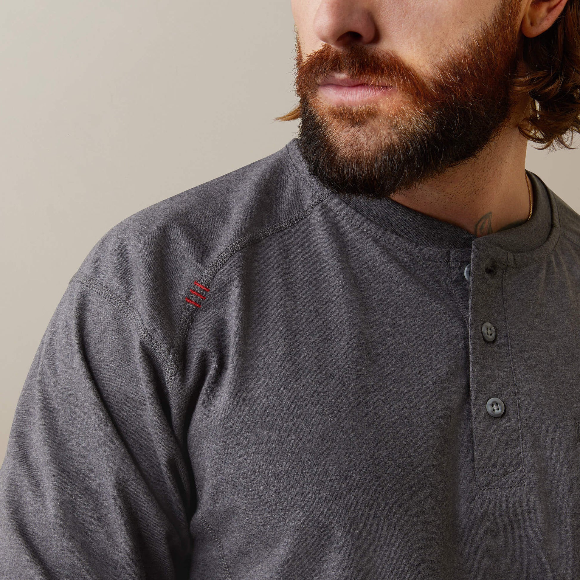 Ariat Men FR Air Refinery Row Graphic Henley Top