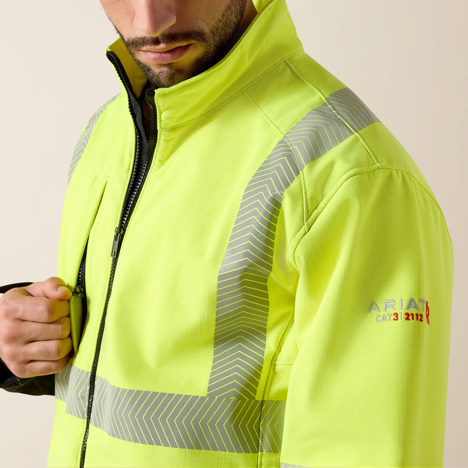 Ariat Men FR Vernon Hi-Vis Softshell Jacket
