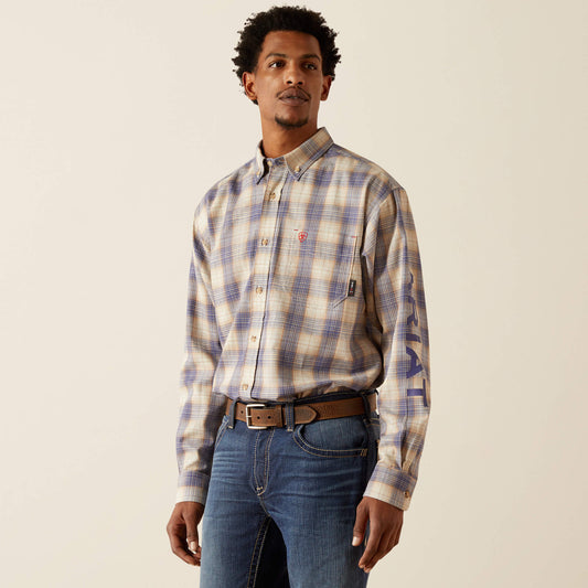 Ariat Men FR Crenshaw Logo Work Shirt