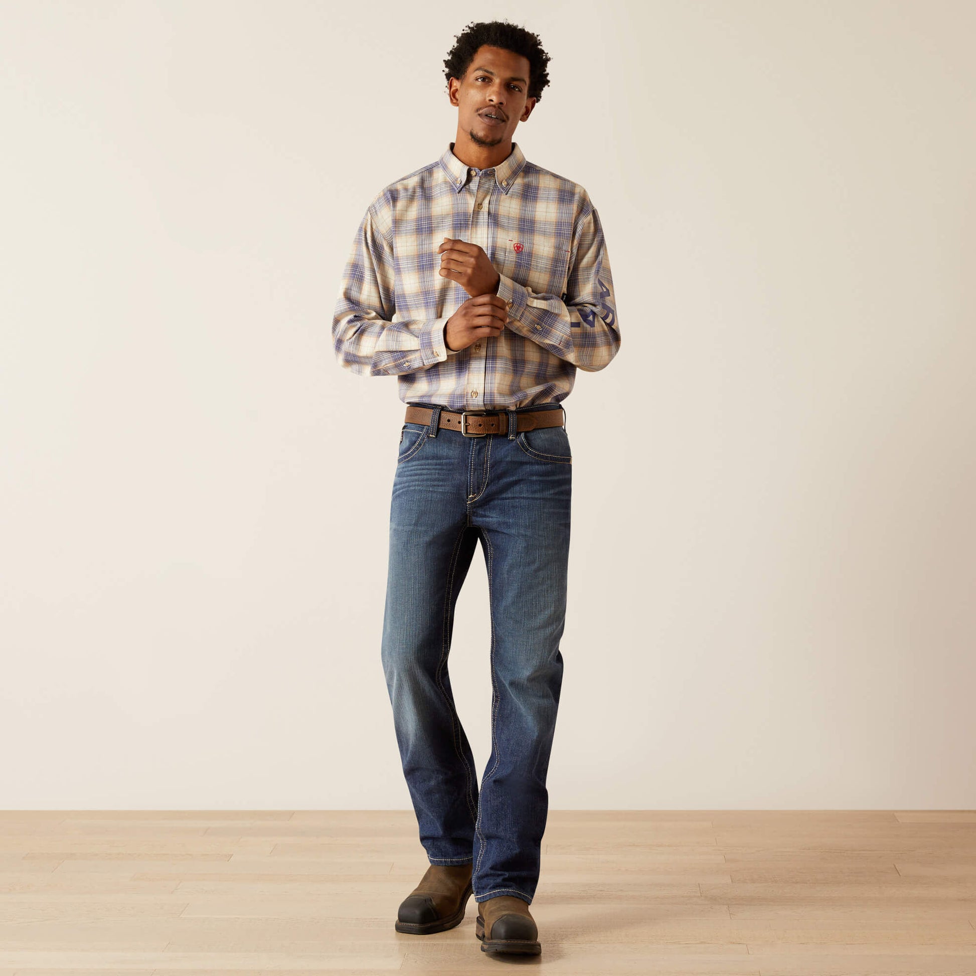 Ariat Men FR Crenshaw Logo Work Shirt