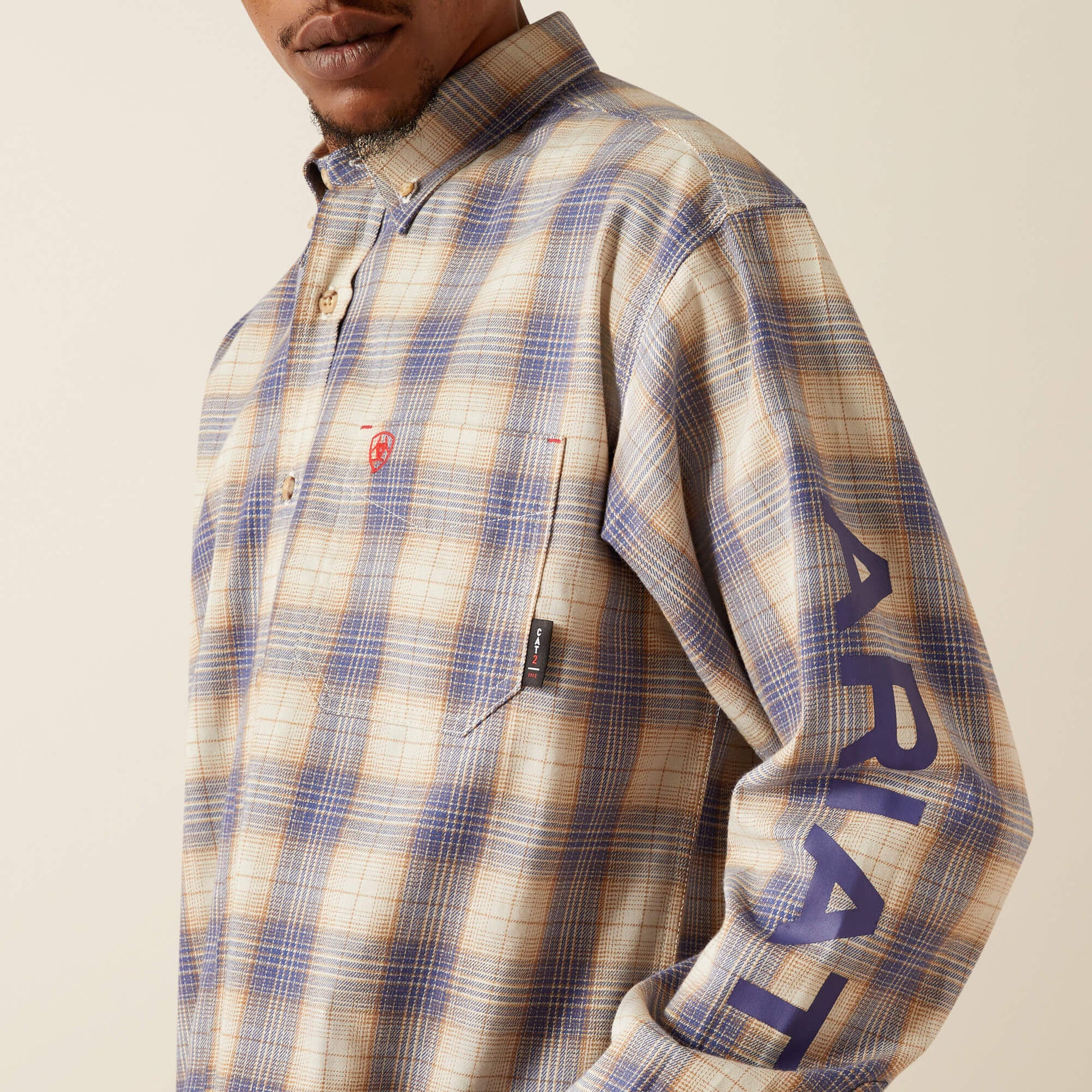 Ariat Men FR Crenshaw Logo Work Shirt