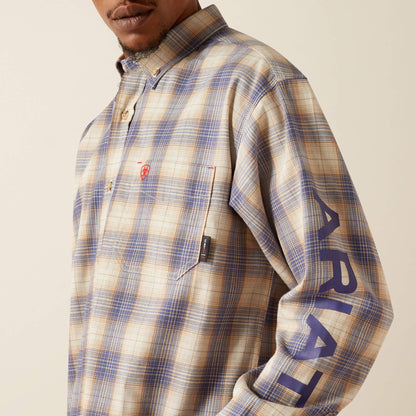 Ariat Men FR Crenshaw Logo Work Shirt
