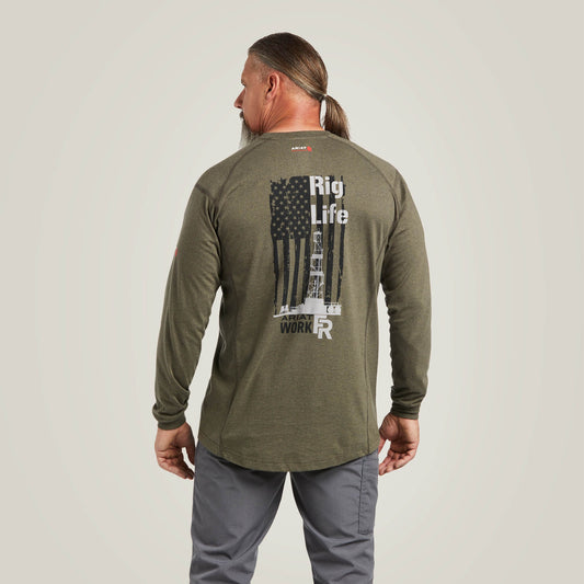 Ariat Men FR Air Rig Life Graphic T-Shirt