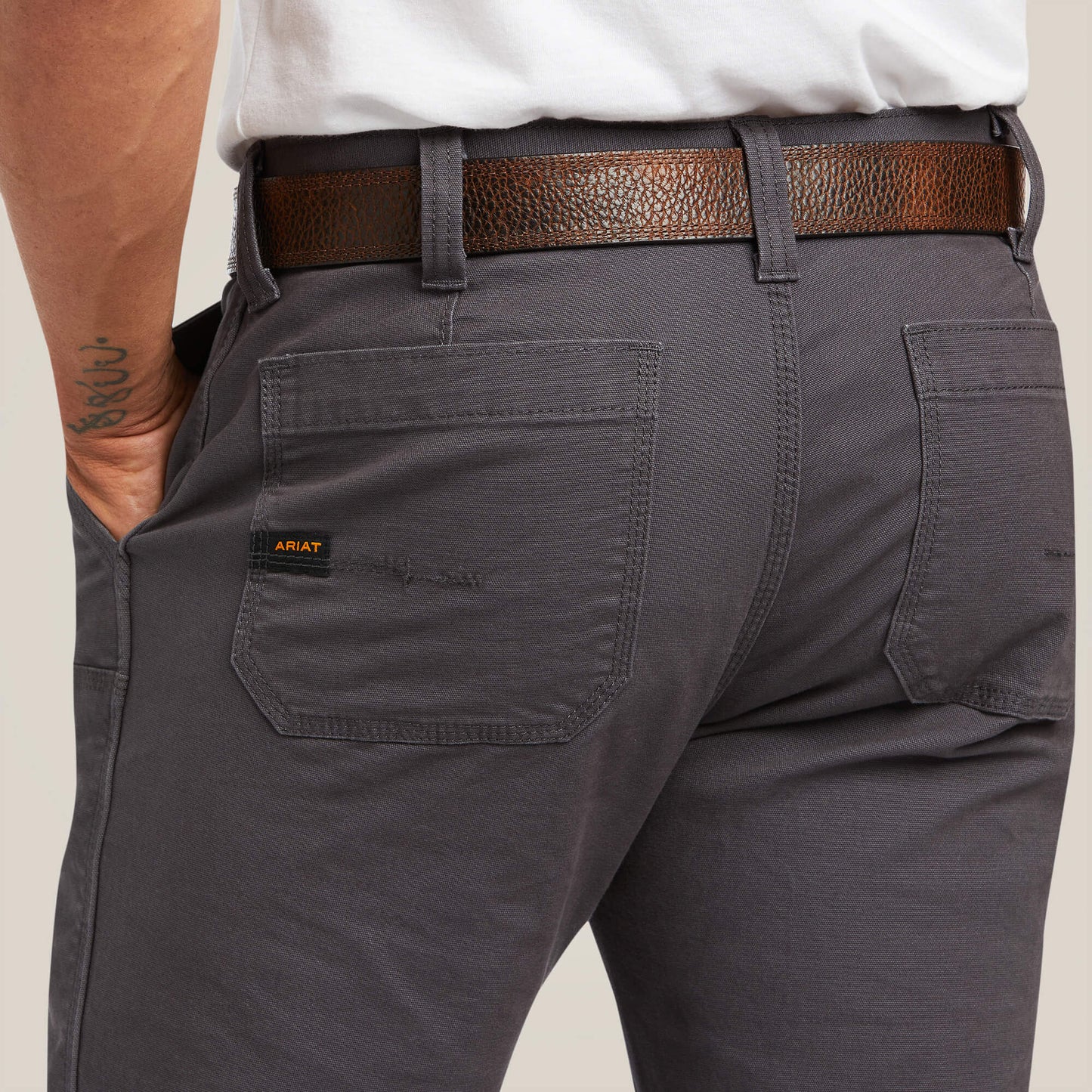 Ariat Men Rebar M7 Slim DuraStretch Made Tough Double Front Straight Pant