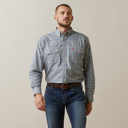 Ariat Men FR Plaid Featherlight Work Shirt