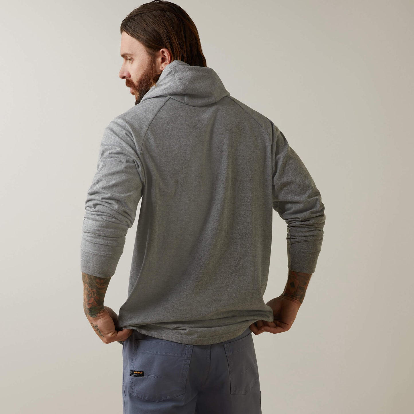 Ariat Men Rebar Cotton Strong Hooded T-Shirt
