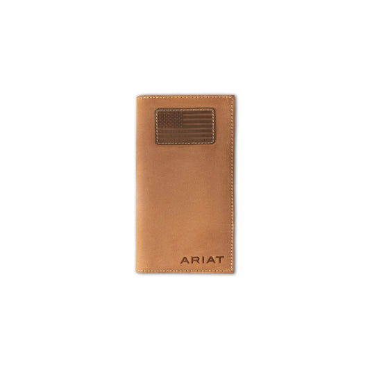Ariat Men Rodeo Wallet Flag Stitch