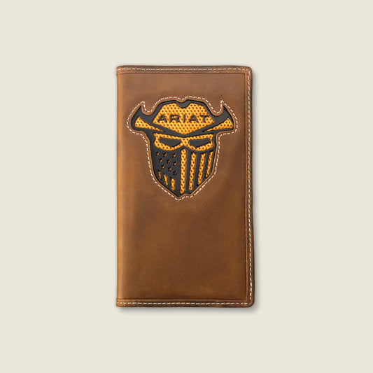 Ariat Men Work Roughneck Label Canvas Trifold Wallet