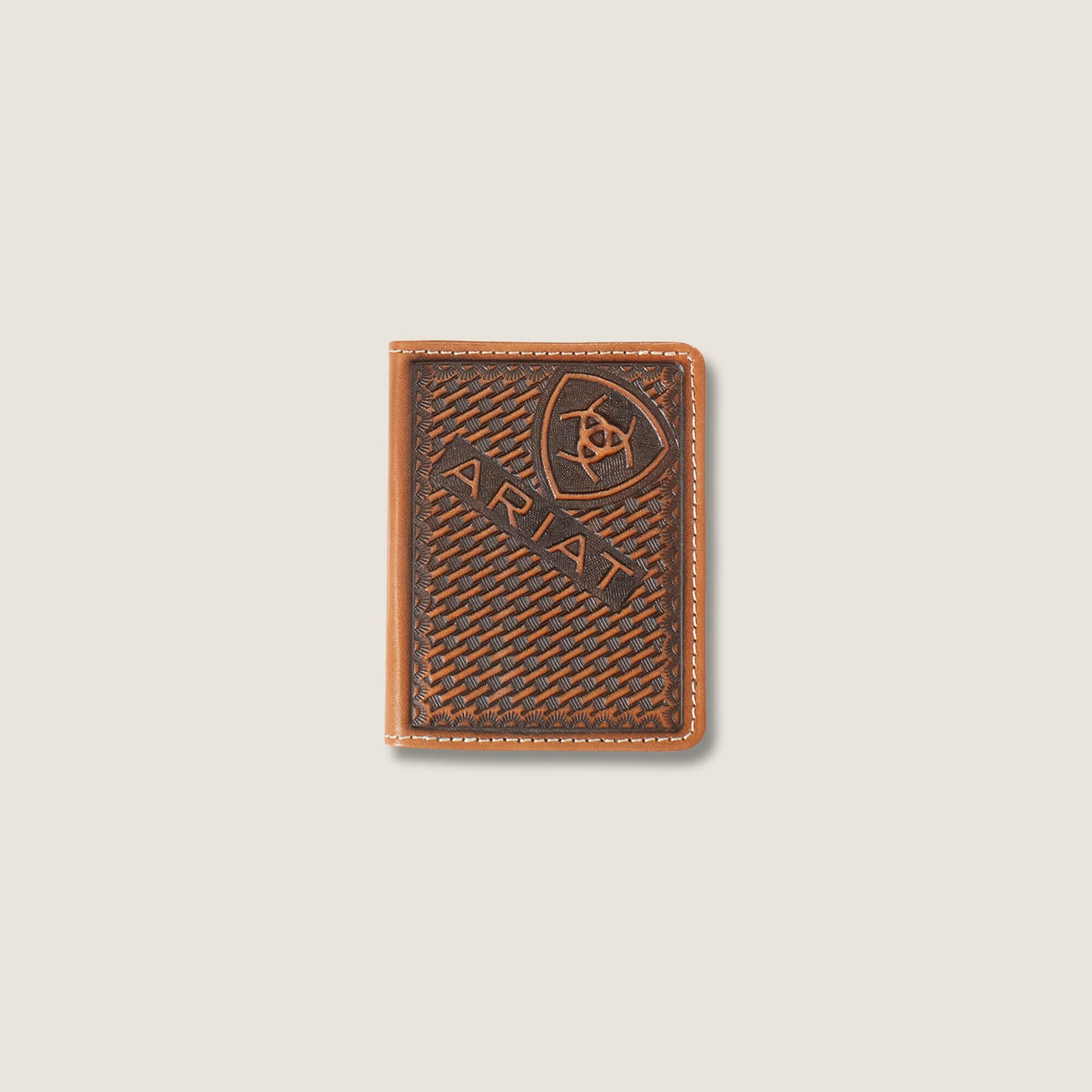 Ariat Men Weaved Bifold Wallet