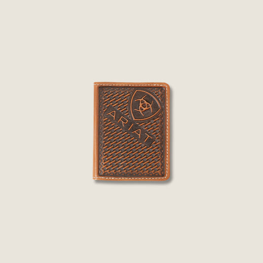 Ariat Men Weaved Bifold Wallet