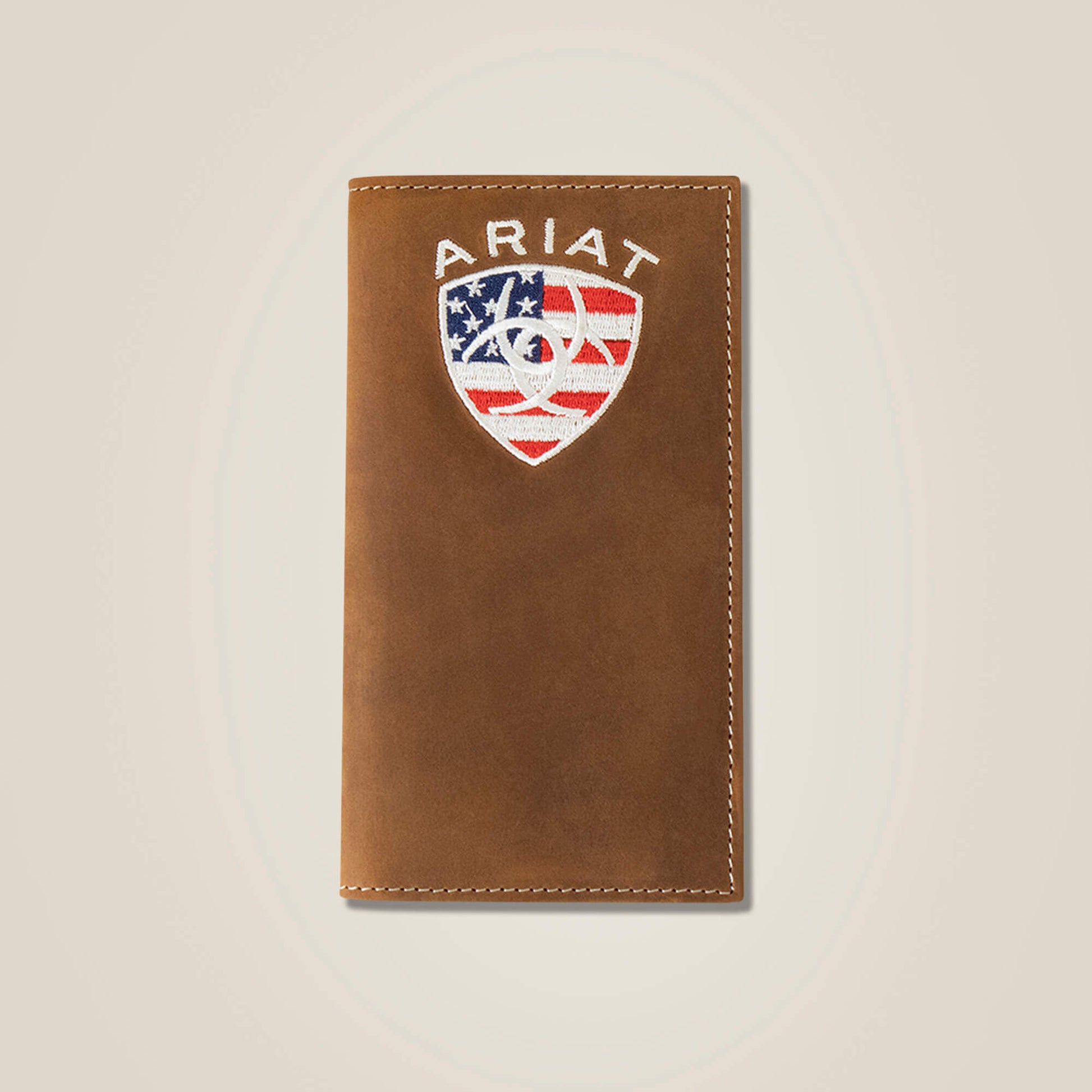 Ariat Men Flag Shield Rodeo Wallet