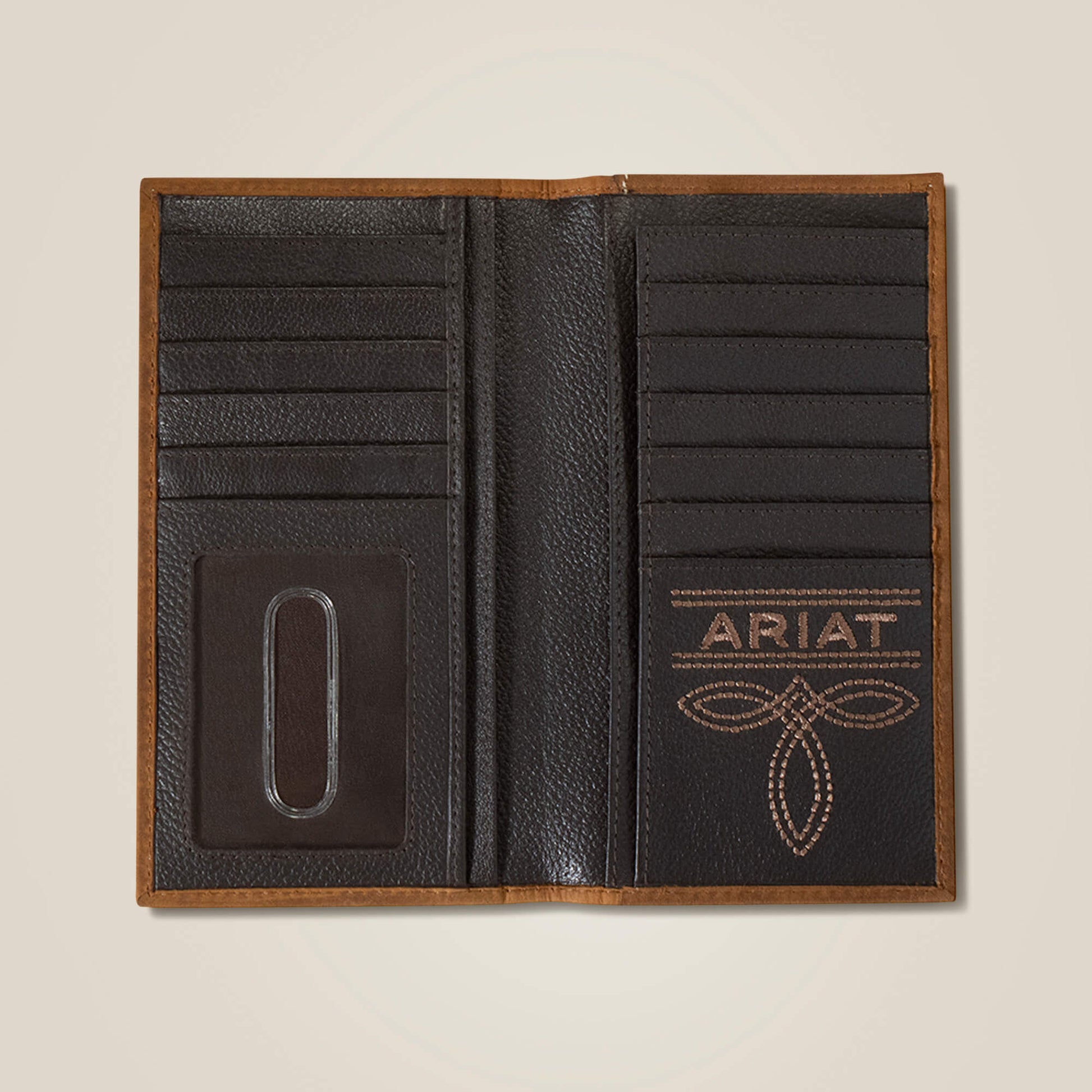 Ariat Men Flag Shield Rodeo Wallet